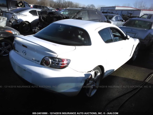 JM1FE173X70213548 - 2007 MAZDA RX8 WHITE photo 4