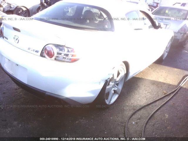 JM1FE173X70213548 - 2007 MAZDA RX8 WHITE photo 6