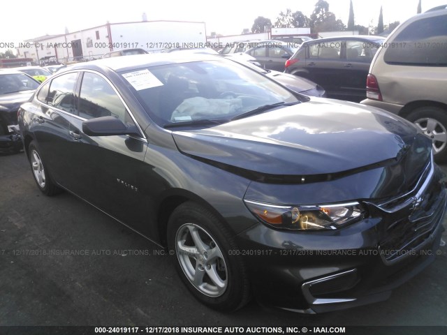 1G1ZB5ST1HF235904 - 2017 CHEVROLET MALIBU LS GRAY photo 1