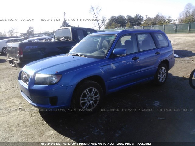 JF1SG66698H727434 - 2008 SUBARU FORESTER SPORTS 2.5X/SPORTS 2.5XT BLUE photo 2