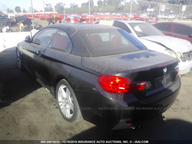 WBA3V5C57F5A79164 - 2015 BMW 428 I BLACK photo 3