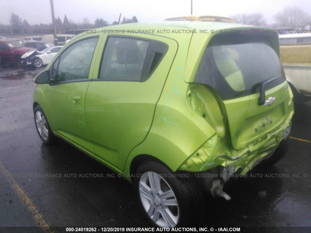 KL8CD6S98EC502012 - 2014 CHEVROLET SPARK 1LT GREEN photo 3