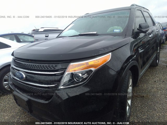 1FMHK7F9XCGA04527 - 2012 FORD EXPLORER LIMITED BLACK photo 2