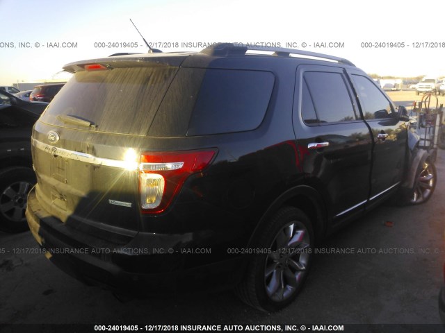 1FMHK7F9XCGA04527 - 2012 FORD EXPLORER LIMITED BLACK photo 4