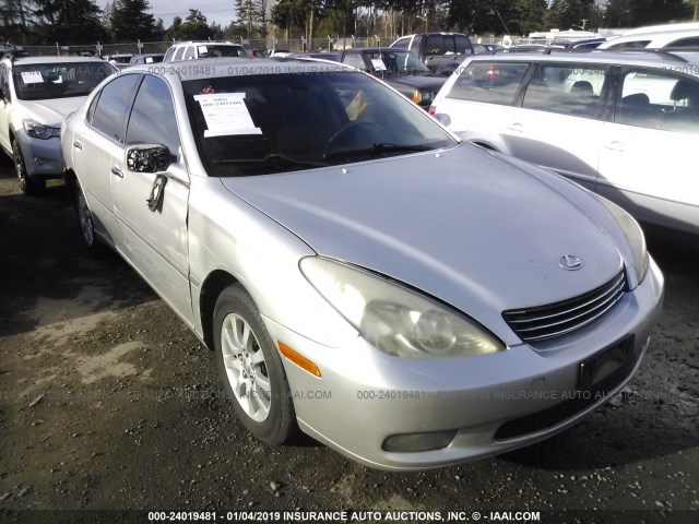 JTHBF30G820075889 - 2002 LEXUS ES 300 SILVER photo 1