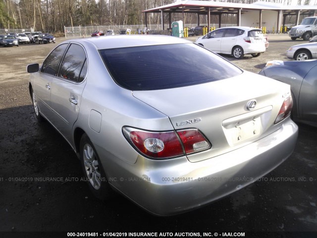 JTHBF30G820075889 - 2002 LEXUS ES 300 SILVER photo 3