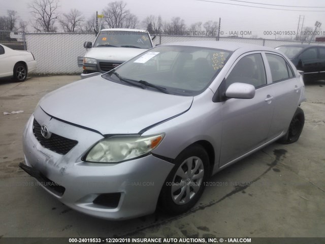 JTDBL40E89J013038 - 2009 TOYOTA COROLLA LE/XLE SILVER photo 2