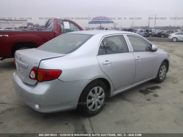 JTDBL40E89J013038 - 2009 TOYOTA COROLLA LE/XLE SILVER photo 4