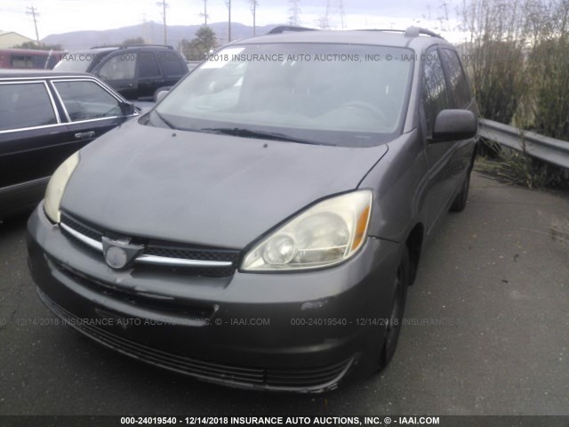 5TDZA23C44S036296 - 2004 TOYOTA SIENNA CE/LE GRAY photo 2