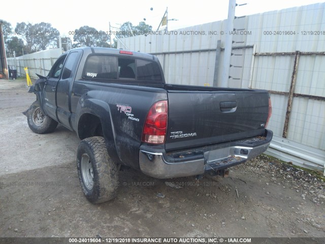 5TFUU4EN2BX002361 - 2011 TOYOTA TACOMA ACCESS CAB ნაცრისფერი ფოტო 3