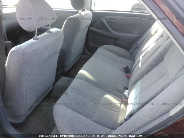 4T1BG22K11U816221 - 2001 TOYOTA CAMRY CE/LE/XLE 红色 照片 8