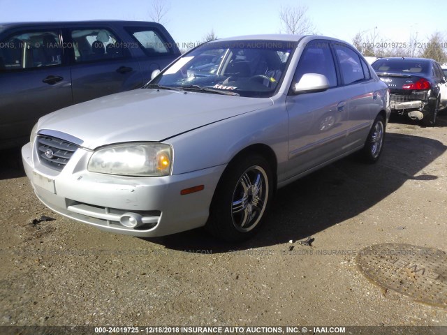 KMHDN46D36U250673 - 2006 HYUNDAI ELANTRA GLS/GT/LIMITED GRAY photo 2