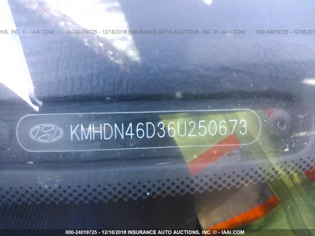 KMHDN46D36U250673 - 2006 HYUNDAI ELANTRA GLS/GT/LIMITED GRAY photo 9