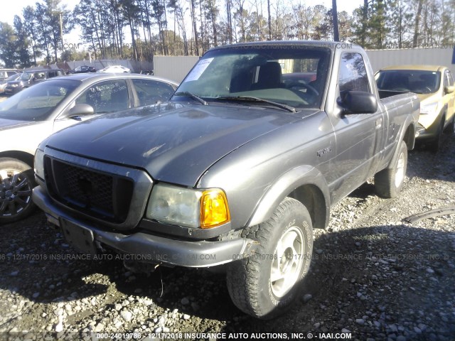 1FTYR10U94PA10198 - 2004 FORD RANGER GRAY photo 2