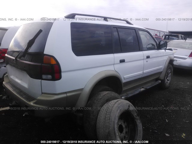 JA4MT31R23J017088 - 2003 MITSUBISHI MONTERO SPORT XLS WHITE photo 4