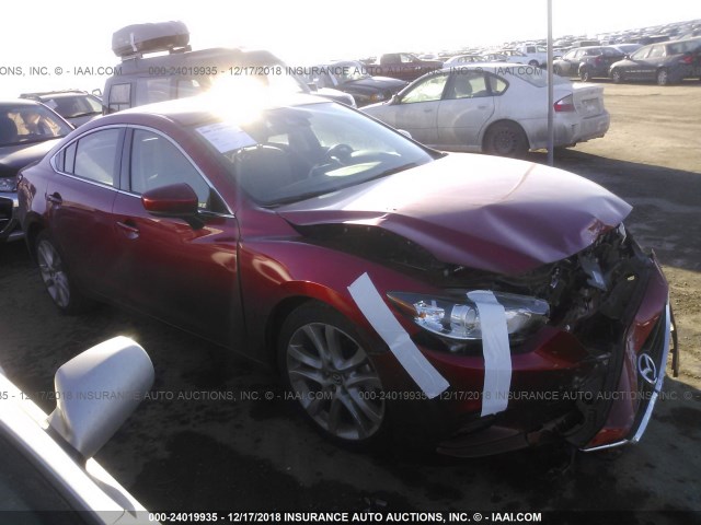 JM1GL1V54H1153051 - 2017 MAZDA 6 TOURING MAROON photo 1