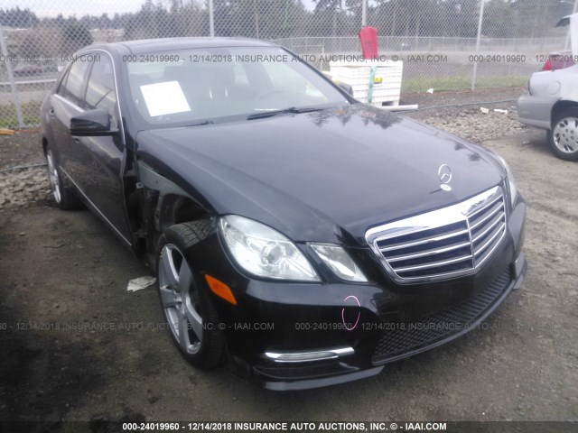 WDDHF8JB8CA656225 - 2012 MERCEDES-BENZ E 350 4MATIC BLACK photo 1