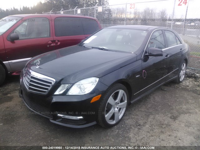 WDDHF8JB8CA656225 - 2012 MERCEDES-BENZ E 350 4MATIC BLACK photo 2