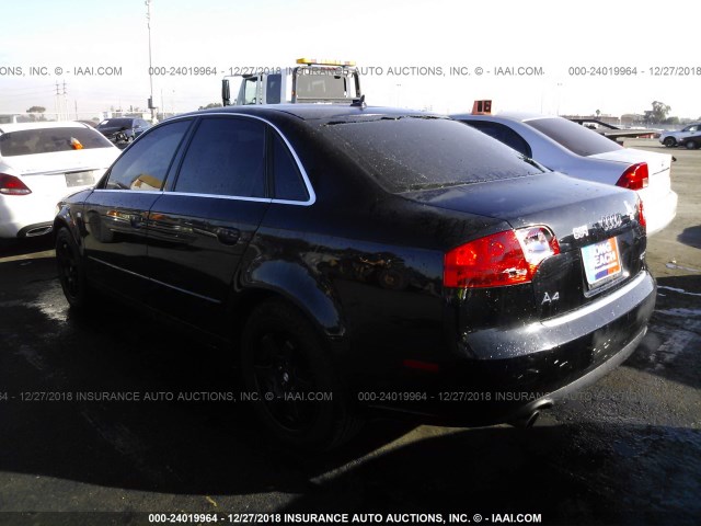 WAUAF78E07A133709 - 2007 AUDI A4 2/TURBO BLACK photo 3