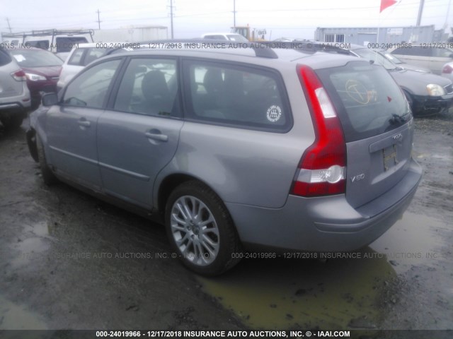 YV1MW682752106959 - 2005 VOLVO V50 T5 GRAY photo 3