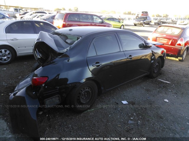 JTDBL40E299081336 - 2009 TOYOTA COROLLA LE/XLE BLACK photo 4