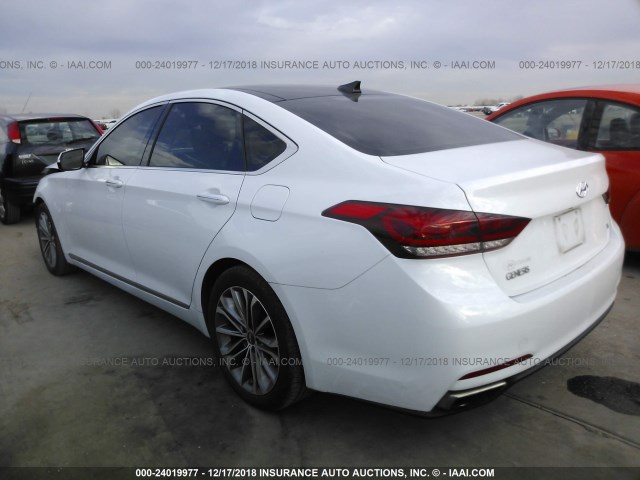 KMHGN4JEXFU055246 - 2015 HYUNDAI GENESIS 3.8L WHITE photo 3