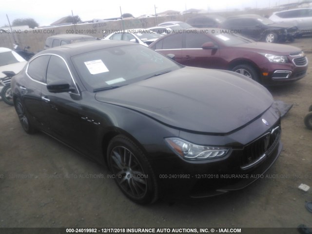 ZAM57XSA1H1197696 - 2017 MASERATI GHIBLI BLACK photo 1