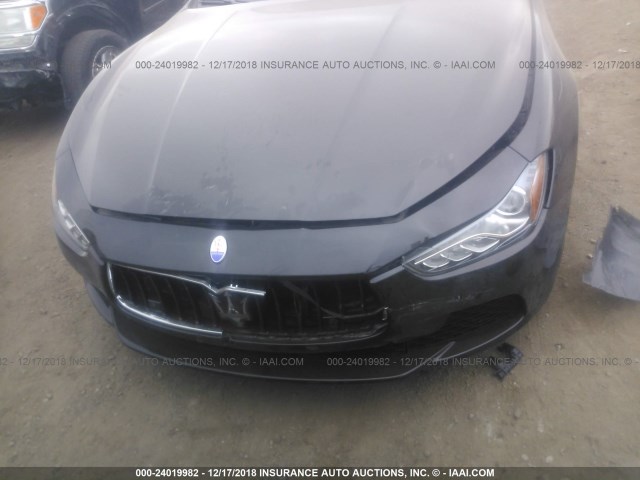 ZAM57XSA1H1197696 - 2017 MASERATI GHIBLI BLACK photo 6