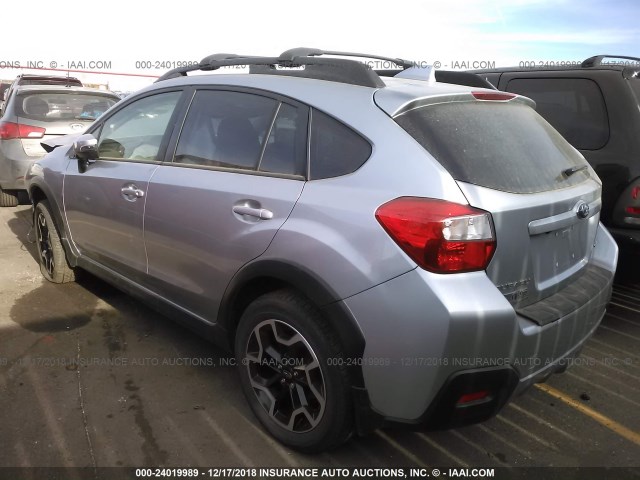 JF2GPAKC2G8252501 - 2016 SUBARU CROSSTREK LIMITED SILVER photo 3