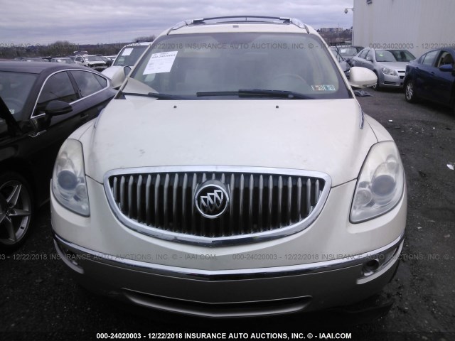 5GAER23D99J220171 - 2009 BUICK ENCLAVE CXL CREAM photo 6