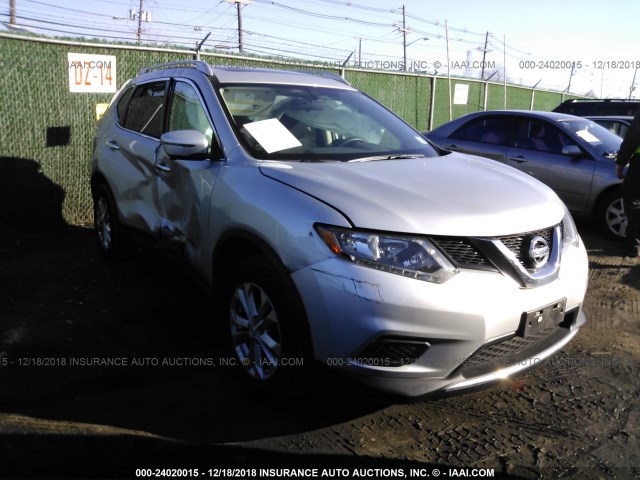 5N1AT2MV7GC797266 - 2016 NISSAN ROGUE S/SL/SV SILVER photo 1