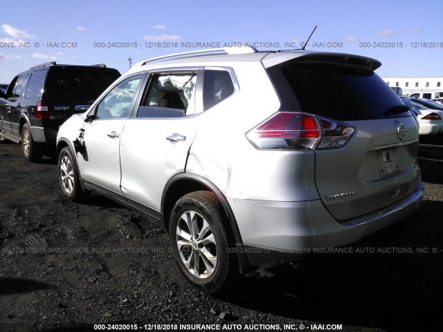 5N1AT2MV7GC797266 - 2016 NISSAN ROGUE S/SL/SV SILVER photo 3