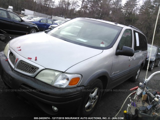 1GMDX03E34D151994 - 2004 PONTIAC MONTANA GRAY photo 2