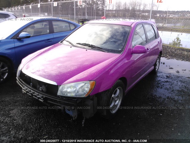 KNAFE162665347156 - 2006 KIA SPECTRA5 PINK photo 2