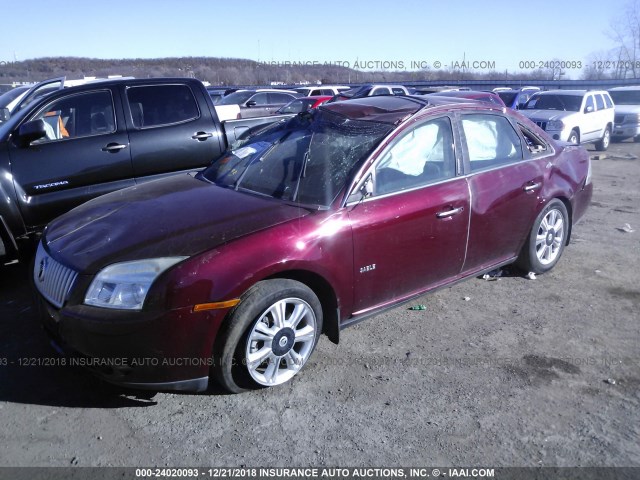 1MEHM42W28G604344 - 2008 MERCURY SABLE PREMIER BURGUNDY photo 2