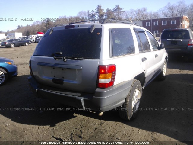 1J4GW48S34C107391 - 2004 JEEP GRAND CHEROKEE LAREDO/COLUMBIA/FREEDOM SILVER photo 4
