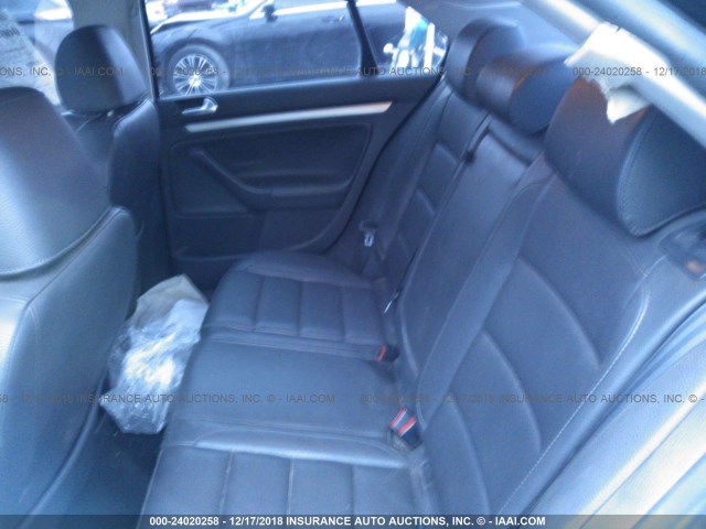 3VWRA71K18M179085 - 2008 VOLKSWAGEN JETTA WOLFSBURG 黑色 照片 8