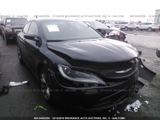 1C3CCCBB1FN754304 - 2015 CHRYSLER 200 S BLACK photo 1