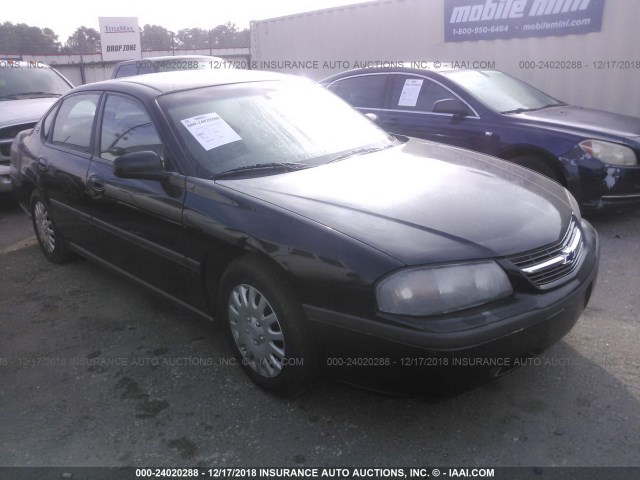 2G1WF52E529307213 - 2002 CHEVROLET IMPALA შავი ფოტო 1