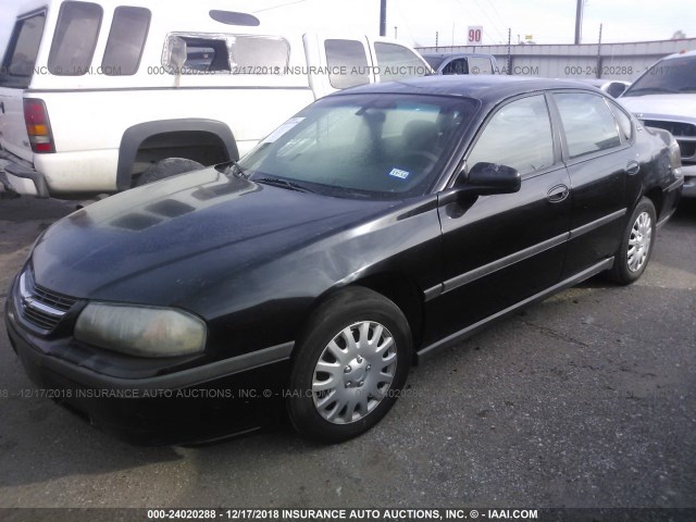 2G1WF52E529307213 - 2002 CHEVROLET IMPALA შავი ფოტო 2