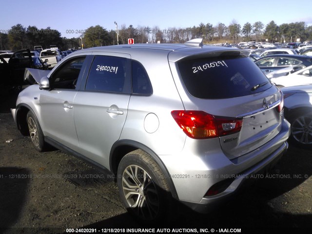 JA4AR3AU7JU004483 - 2018 MITSUBISHI OUTLANDER SPORT ES/SE SILVER photo 3