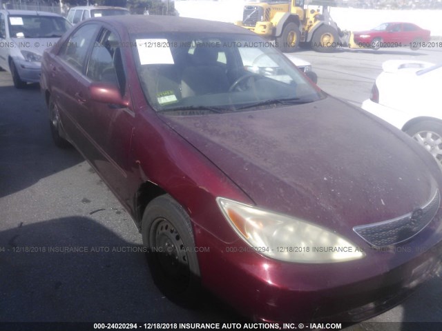 4T1BF32K22U018224 - 2002 TOYOTA CAMRY LE/XLE/SE RED photo 6