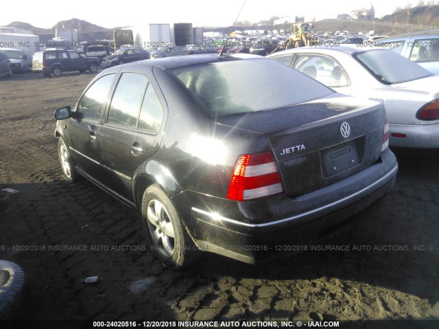 3VWSA69M24M141179 - 2004 VOLKSWAGEN JETTA GLS BLACK photo 3