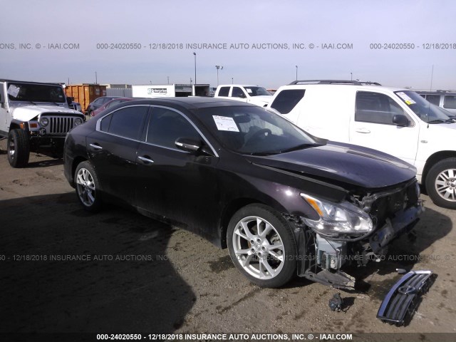 1N4AA5AP8EC483873 - 2014 NISSAN MAXIMA S/SV BLACK photo 1