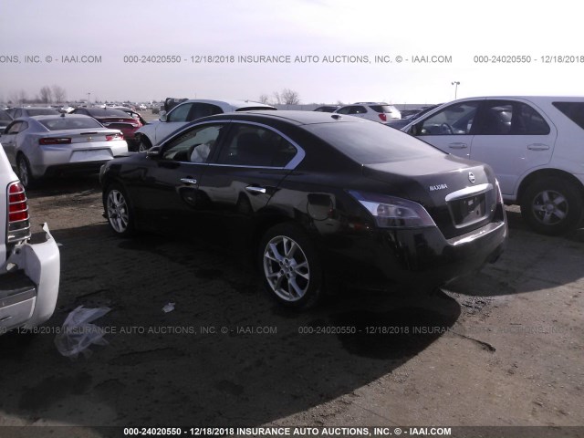 1N4AA5AP8EC483873 - 2014 NISSAN MAXIMA S/SV BLACK photo 3