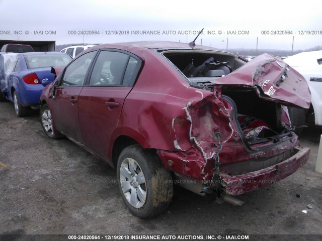 3N1AB61E49L658760 - 2009 NISSAN SENTRA 2.0/2.0S/2.0SL RED photo 3