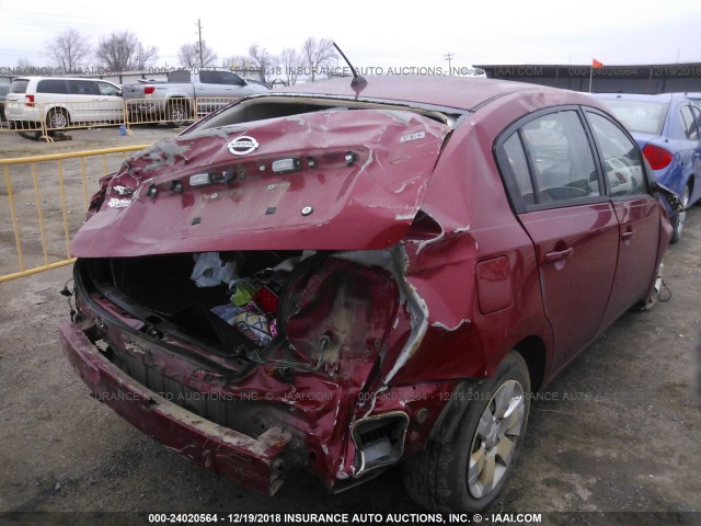 3N1AB61E49L658760 - 2009 NISSAN SENTRA 2.0/2.0S/2.0SL RED photo 4