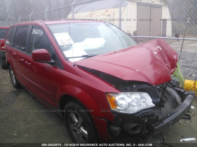 2C4RDGBG1CR385464 - 2012 DODGE GRAND CARAVAN SE RED photo 1