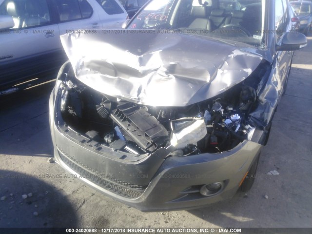 WVGAV7AX1AW520356 - 2010 VOLKSWAGEN TIGUAN S/SE/SEL GRAY photo 6