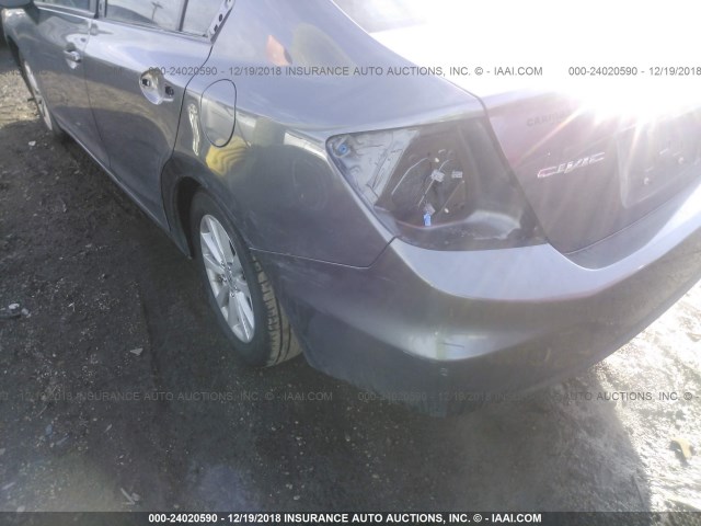 19XFB2F90CE028317 - 2012 HONDA CIVIC EXL GRAY photo 6